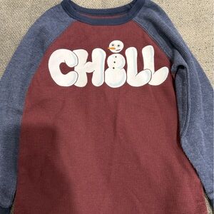 Old Navy Navy and Burgundy Sweater